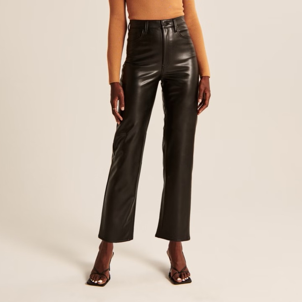 ⚠️Last Chance: Vegan Leather Ankle Straight Pant
